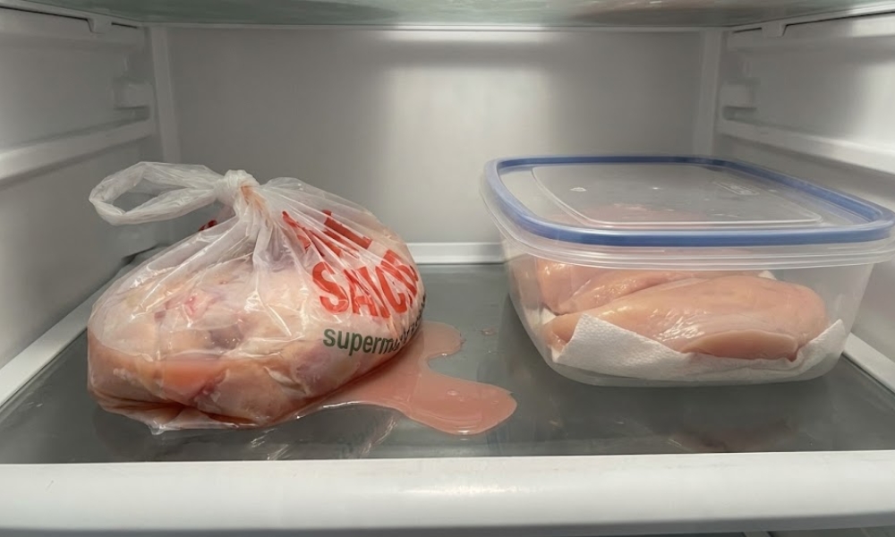 Curenje tečnosti iz sirovog mesa širi bakterije na druge površine