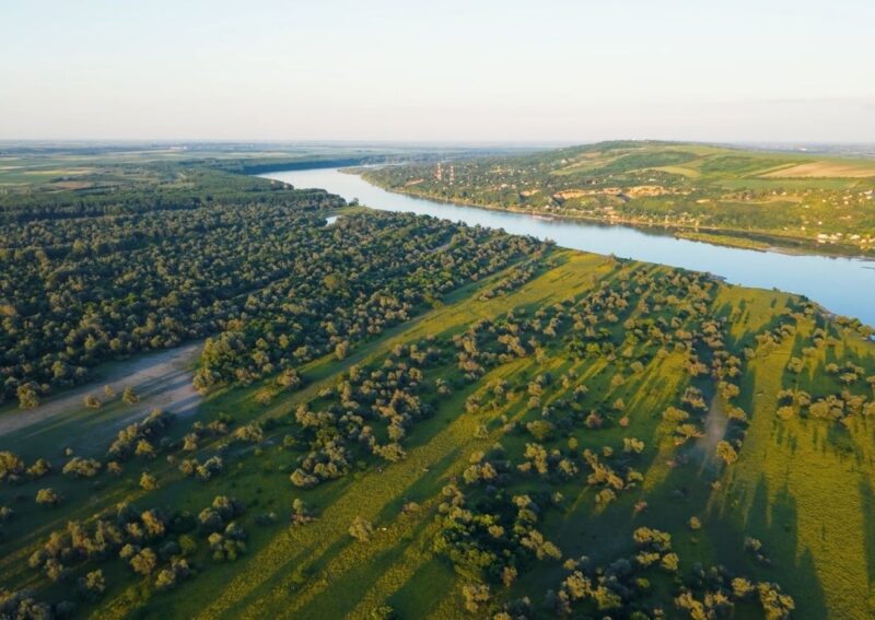 Krčedinska ada snimljena iz drona